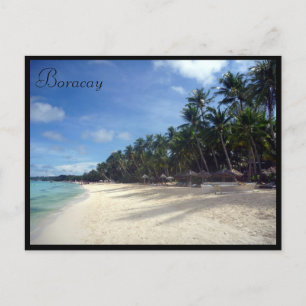 Carte Postale palmiers de plage boracay