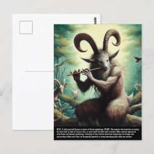 Carte postale Pan - Faun