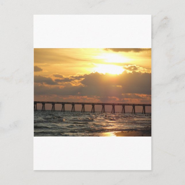 Carte Postale Panama City Beach Pier Sunset (Devant)