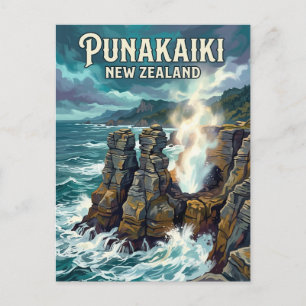 Carte Postale Pancake Rocks Nouvelle-Zélande