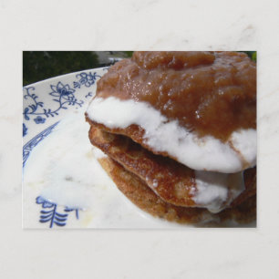 Carte Postale Pancakes aux amandes de cannelle