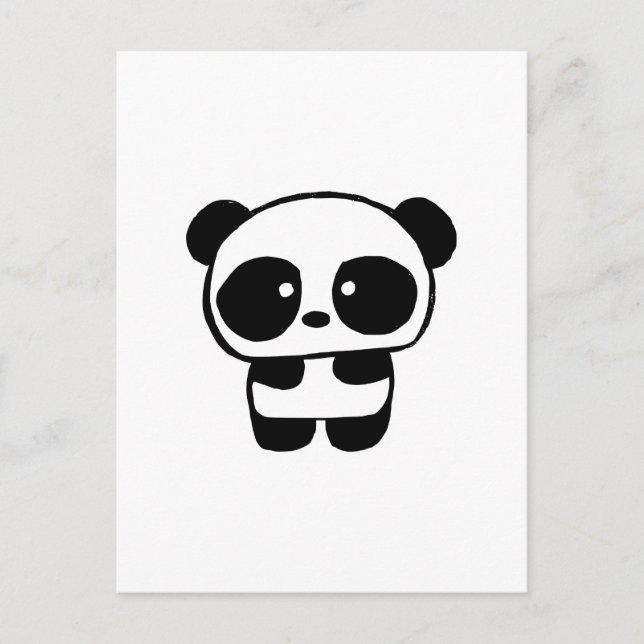 Carte Postale Panda bébé mignonne (Devant)