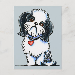 Carte Postale Panda de Shih Tzu