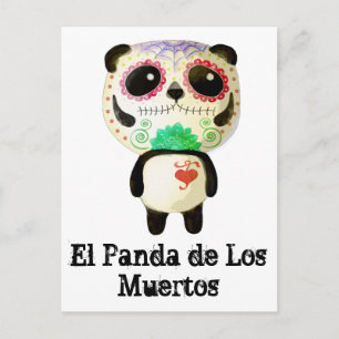 Carte Postale Panda du Jour des morts