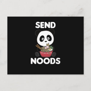 Carte Postale Panda Envoyer Noods Ramen Cute Kawaii Noodle