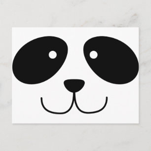 Carte postale Panda Face