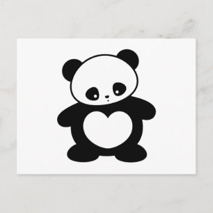 Carte Postale Panda Kawaii