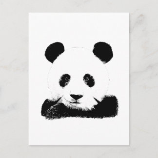 Carte Postale Panda Peeks Out