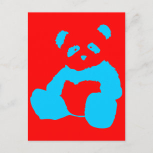 Carte Postale panda plush