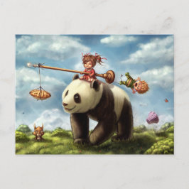 Carte Postale Panda Ride