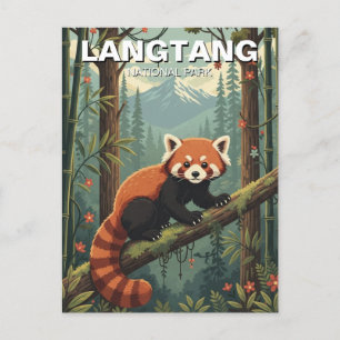 Carte Postale Panda roux dans le Parc national de Langtang au Né
