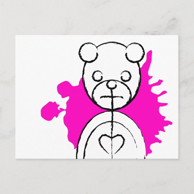 Carte Postale panda splatz. (Devant)