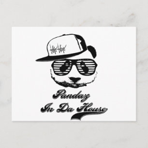 Carte Postale Pandaz À Da House. Ghetto panda