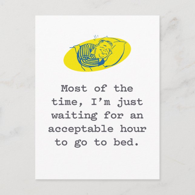 Carte postale pandémique : Attente du temps de lit (Devant)