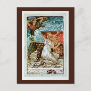 Carte Postale Pandora ouvre la boîte