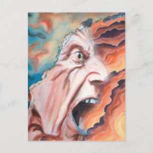 Carte Postale Panic Waves peinture à l'huile