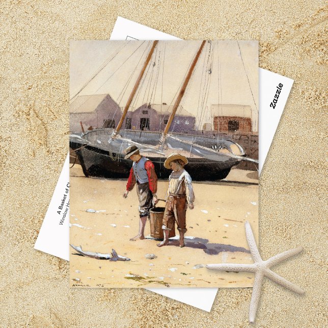 Carte Postale Panier de Clams Winslow Homer (Créateur téléchargé)