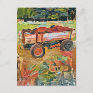 Carte Postale panier de fumier à vie rurale, A.I. photo amélioré