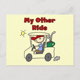 Carte Postale Panier de golf Autres t-shirts et cadeaux de rando