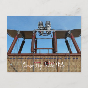 Carte Postale Panier et brûleur à chaud