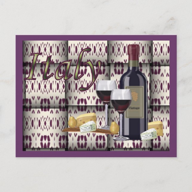 Carte Postale Panier italien (Devant)