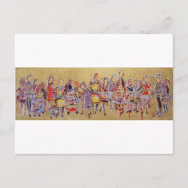 Carte Postale Panier Panier Tango stock cuisine rétro danse (Devant)