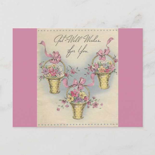 Carte Postale Paniers de puits d'obtention vintage 1 (Devant)
