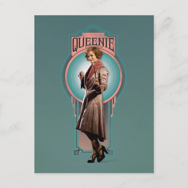 Carte Postale Panneau Art Déco QUEENIE GOLDSTEIN™ (Devant)