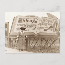 Carte Postale Panneau d'affichage vintage Chicago