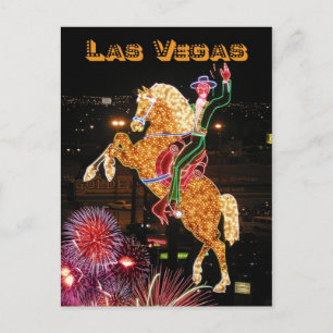 Carte Postale Panneau de néon Hacienda Horse et Rider, Las Vegas