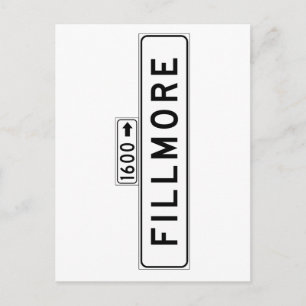 Carte Postale Panneau de rue Fillmore St, San Francisco