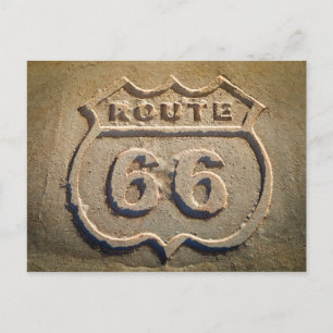 Carte Postale Panneau historique Route 66, Arizona