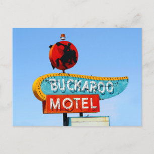 Carte Postale Panneau Motel Buckaroo, Tucumcari, N.M.