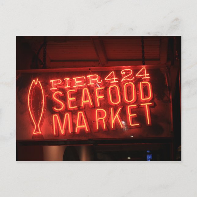 Carte Postale Panneau néon n° 2 (Devant)