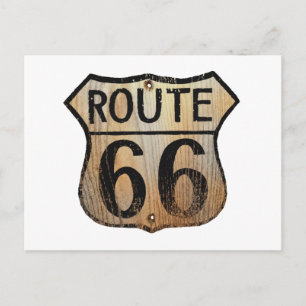 Carte Postale Panneau Route 66 - Produits multiples