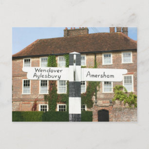 Carte Postale Panneau routier à Little Missenden, Buckinghamshir