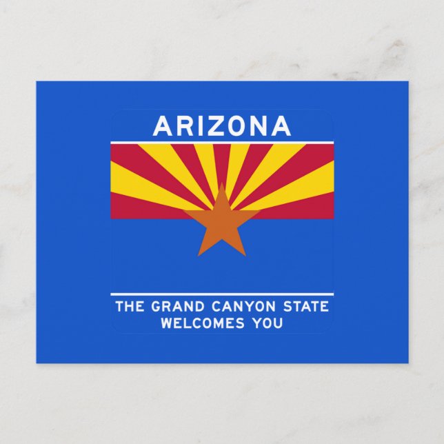 Carte Postale Panneau routier Arizona - USA (Devant)