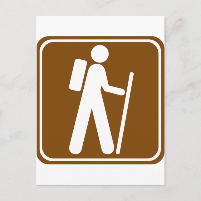 Carte Postale Panneau routier randonnée (Devant)