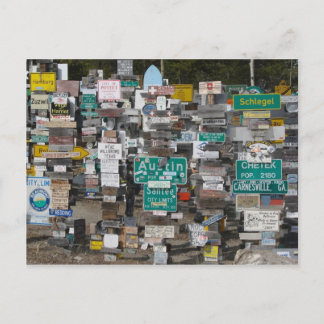 Carte Postale Panneau Watson Lake Post