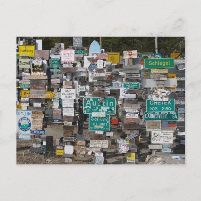 Carte Postale Panneau Watson Lake Post (Devant)