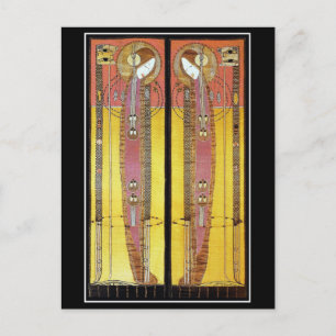 Carte postale : Panneaux brodés par Margaret Macdo