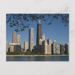 Carte Postale panorama de Chicago et lac Michigan, Lake Shore