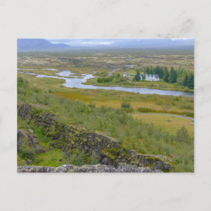 Carte Postale Panorama du Parc national de Thingvellir, Islande