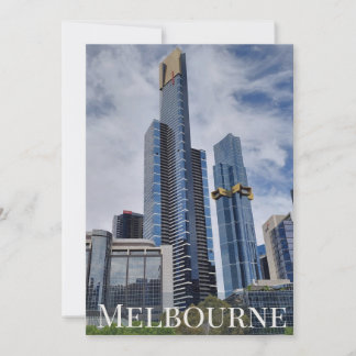 Carte postale panoramique de la skyline de Melbour