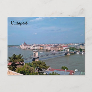 Carte postale panoramique ensoleillée de Budapest