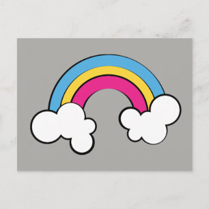 Carte Postale Pansexuel Conception Rainbow