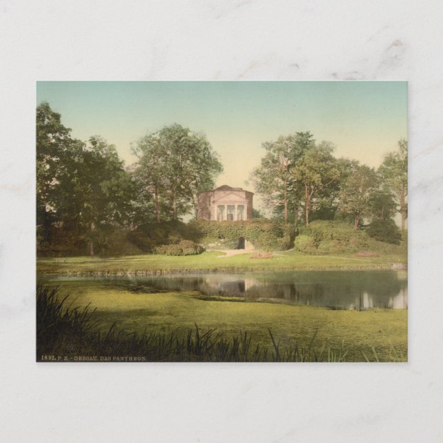 Carte Postale Panthéon, Worlitz Park, Anhalt, Allemagne (Devant)