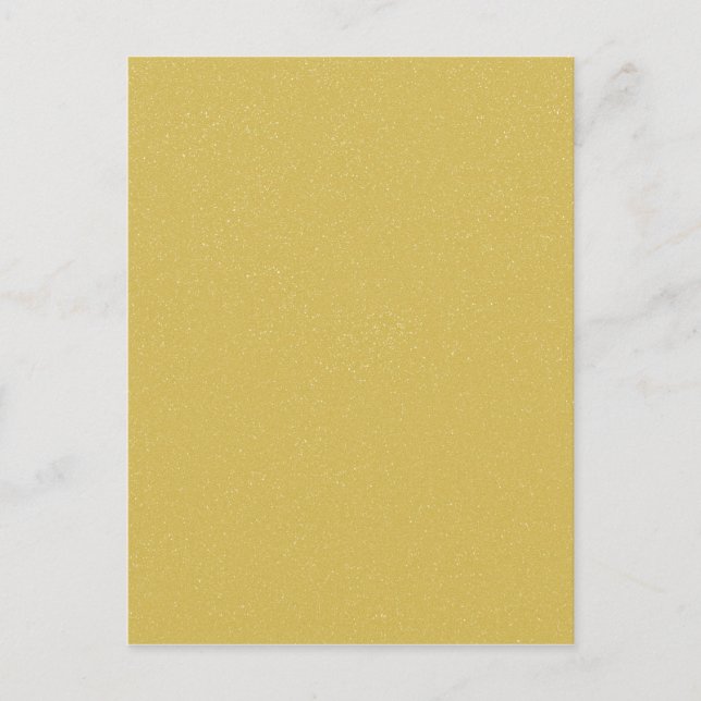 Carte Postale PANTONE Custard YELLOW avec fausse Parties scintil (Devant)