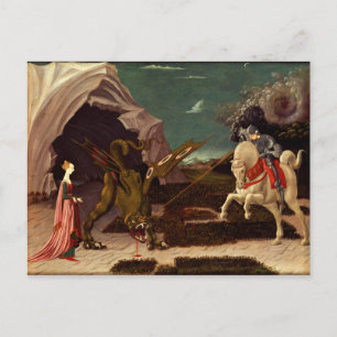 Carte Postale PAOLO UCCELLO - Saint George et le Dragon 1470
