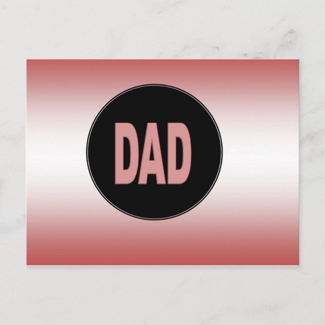 Carte Postale Papa à deux tons (Devant)